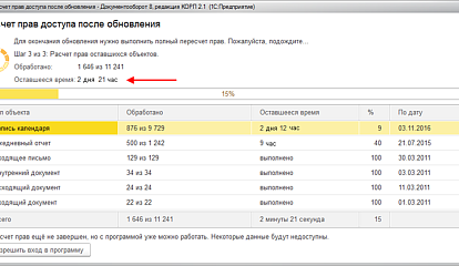 Плавное обновление на «1С:Документооборот» редакции 2.1